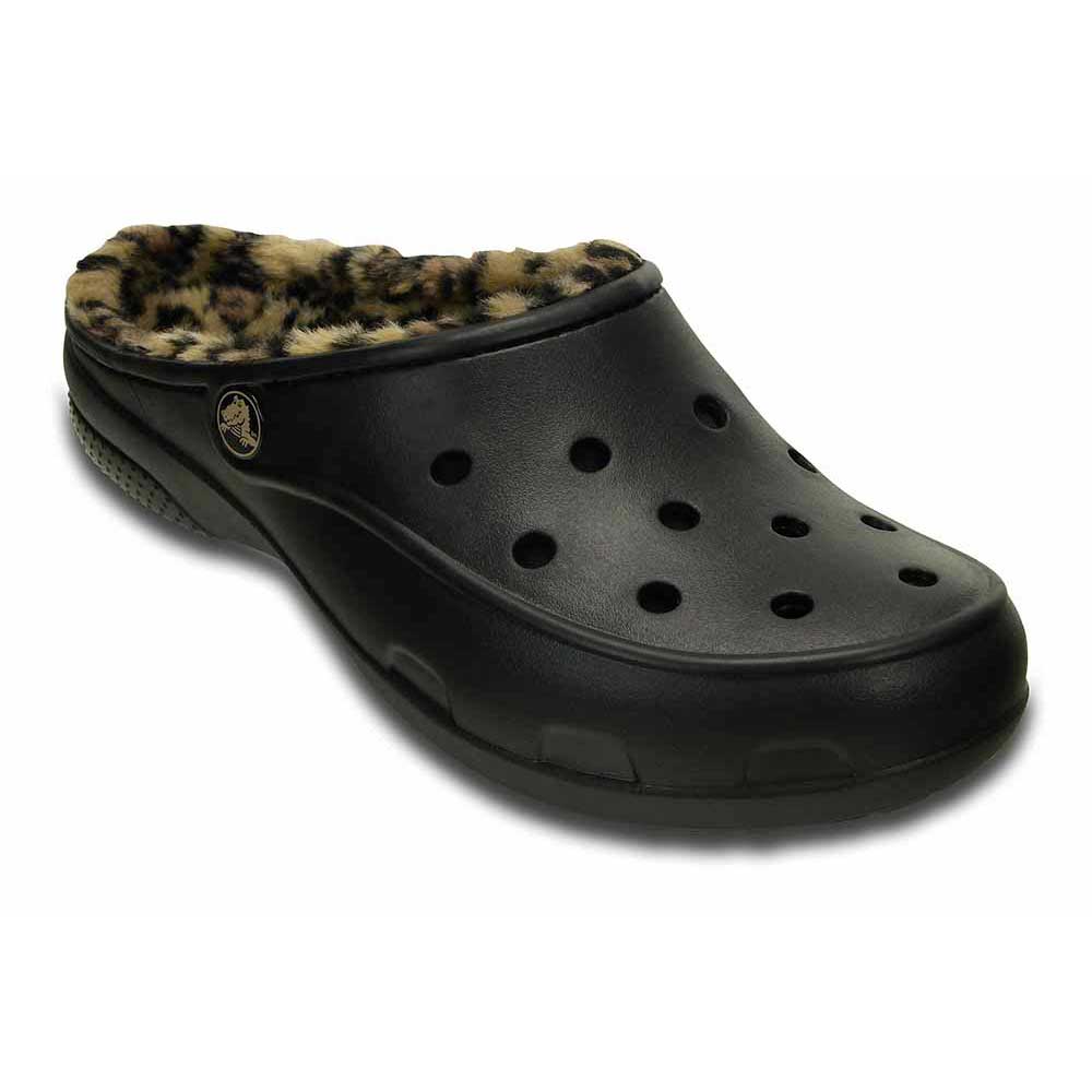 Crocs Freesail Leopard Lined Black buy 