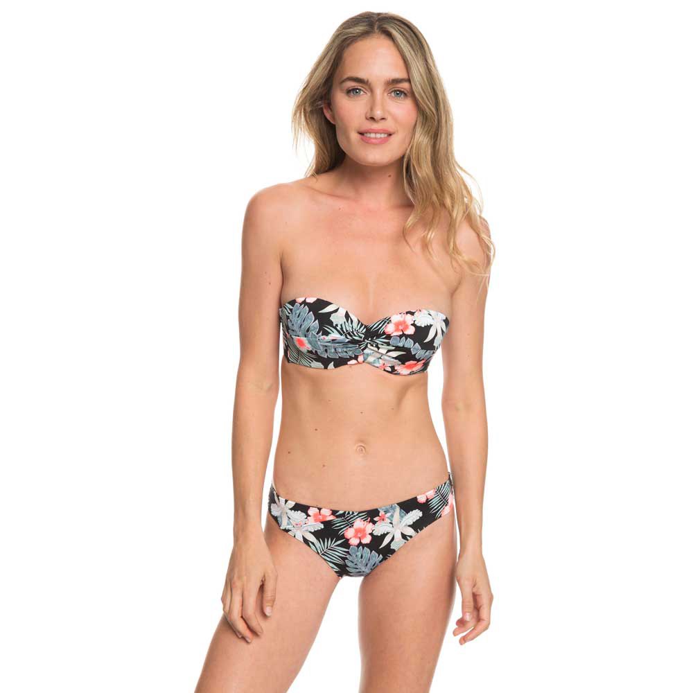 Roxy Womens Printed Beach Classics Moulded Bandeau Bikini Top