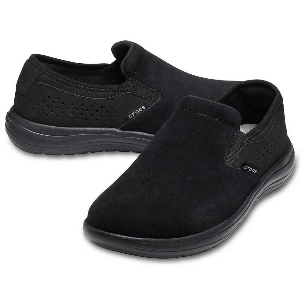 Crocs Reviva Suede Slip On Black buy and offers on Xtremeinn