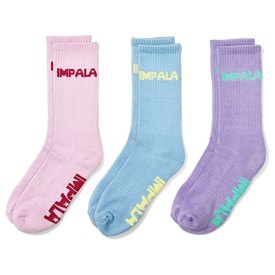 Impala rollers Skate crew socks 3 pairs