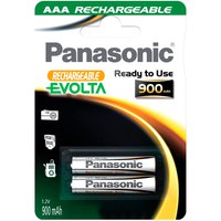 Panasonic 1x2 NiMH Micro AAA 900mAh Batterijen