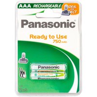 Panasonic 1x2 NiMH Micro AAA 750mAh DECT Klaar Om Batterijen Te Gebruiken