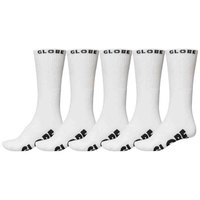 globe-whiteout-socks-5-pairs