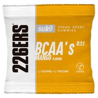 226ERS Vegan Sport Gummies 30g 42 Eenheden SUB9 BCAA´s Mango Snoepjes Doos