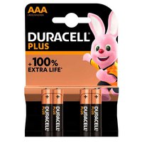 Duracell Alkaline Batterier Plus AAA LR03 4 Enheder