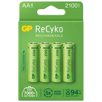 Gp batteries Piles Rechargeables AA ReCyko LR06 2100mAh 4 Unités