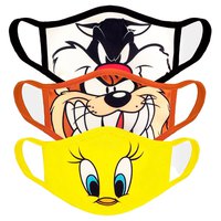 Difuzed Warner Bros Looney Tunes 3 Paquet Ajustable Cara Mascareta