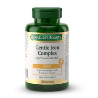 Natures bounty Saveur Neutre Hierro Gentle Complex + Vitamin C & B12 100 Casquettes