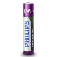 Philips Pilhas Recarregáveis AAA R03B4A95/10 4 Unidades