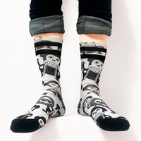 num-wear-monky-loco-monky-logo-half-long-socks