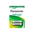 Panasonic 1x2 NiMH Mignon AA 1900mAh Ready To Use Batteries